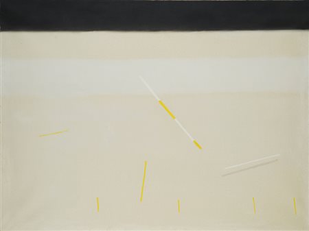 Valentino Vago (Barlassina (MI) 1931) - "Senza titolo" olio su tela, cm...