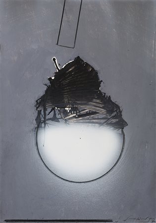 Emilio Scanavino (Genova 1922 - Milano 1986) - "Luminescenza" 1967 tempera su...