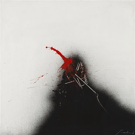 Emilio Scanavino (Genova 1922 - Milano 1986) - "La montagna" 1978 olio su...