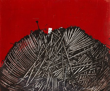 Emilio Scanavino (Genova 1922 - Milano 1986) - "Acrilico 17" 1969 acrilico su...