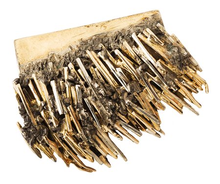 Arnaldo Pomodoro (Morciano Di Romagna 1926) - "Spilla" 1961 oro giallo e oro...