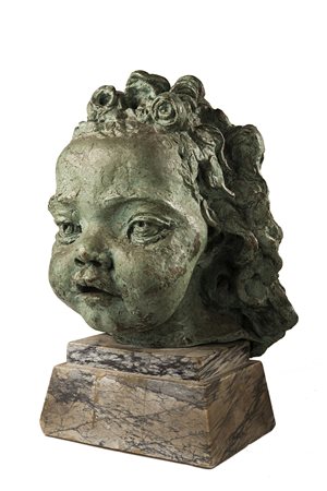 Jacob Epstein (New York 1880 - 1959) - "Ritratto di Peggy-Jean" scultura in...