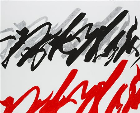 Agostino Ferrari (Milano 1938) - "Evento" 1987 acrilico e sabbia su tela, cm...