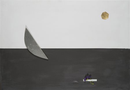 Arturo Vermi (Bergamo 1928 - Paderno d'Adda 1988) - "Colloquio luna sole...