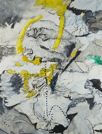 Valerio Adami (Bologna 1935) - "Alice nel paese della violenza" 1963 olio su...