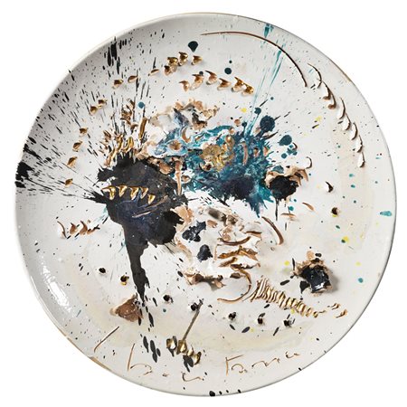 Lucio Fontana (Rosario Di Santa Fé 1899 - Comabbio 1968) - "Concetto...