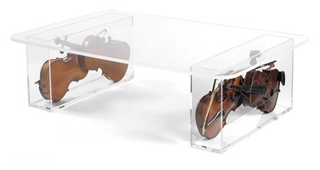 J2L La Chapelle d'Andaine 1936 Tavolo Violini (Omaggio ad Arman) Tavolo in...