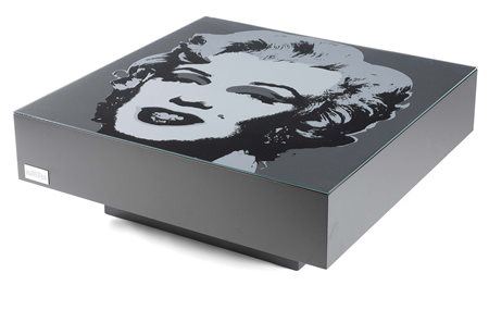 J2L La Chapelle d'Andaine 1936 Tavolo Andy Tavolino con serigrafia a colori,...