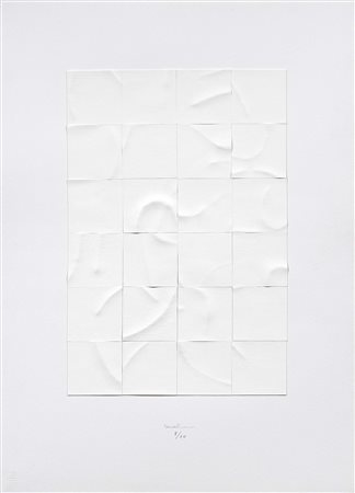 Agostino Bonalumi Vimercate (Mi) 1935 - Milano 2013 Bianco, 2004 Calcografia...