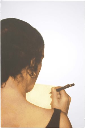 Michelangelo Pistoletto Biella 1933 Figura che disegna, 1986 Serigrafia su...