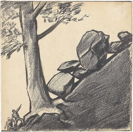 Mario Sironi Sassari 1885 - Milano 1961 Verso la vetta, metà anni Trenta...