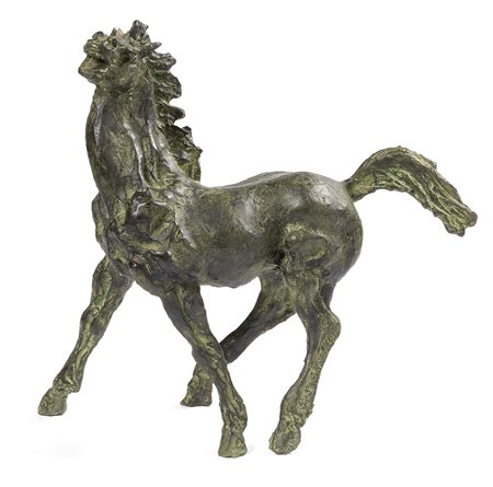 Augusto Murer Falcade (Bl) 1922 - Padova 1985 Cavallo, 1989 Scultura in...