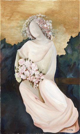 Anna Di Volo Firenze 1942 Primavera, 2011 Olio su tela, cm. 100x59,5 Firma in...