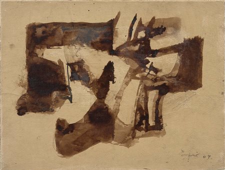 Afro Udine 1912 - Zurigo 1976 Senza titolo, 1969 tecnica mista su carta...