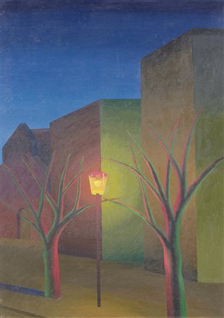 Salvo Leonforte (En) 1947 La città, fine anni Novanta Olio su tela, cm....