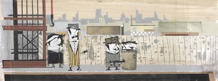 Pino Pascali Bari 1935 - Roma 1968 Senza titolo, anni Sessanta Collage e...