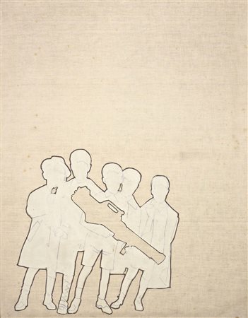 Renato Mambor Roma 1936 - 2014 Bazooka, 1966 Pennarello e acrilico su tela,...