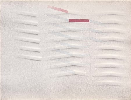 Agostino Bonalumi Vimercate (Mi) 1935 - Milano 2013 Senza titolo, 1985 Carta...