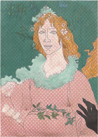 Cesare Tacchi Roma 1940 Primavera (Ritratto), 1966 Acrilico su tessuto a...