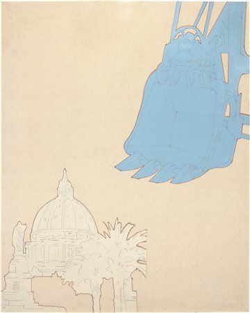 Renato Mambor Roma 1936 - 2014 San Pietro, 1964 Acrilico su tela, cm....