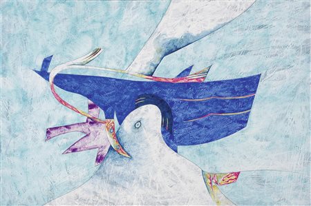 Gianni Dova Roma 1925 - Pisa 1991 Senza titolo Tecnica mista su carta...