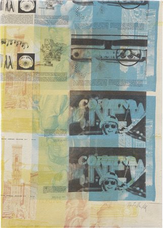 Mimmo Rotella Catanzaro 1918 - Milano 2006 Senza titolo, 1966 Tela...