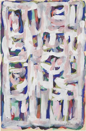 Piero Dorazio Roma 1927 - Todi (Pg) 2005 Senza titolo, 1957 Tempera su carta,...