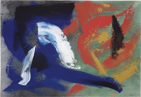 Gérard Schneider Saint-Croix 1896 - 1986 Senza titolo, 1979 Olio su carta...