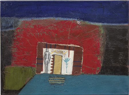 Mimmo Paladino Paduli (Bn) 1948 Il castello, 1999 Olio e tecnica mista su...