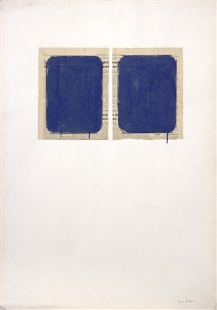 Mario Schifano Homs 1934 - Roma 1998 Senza titolo, 1967-69 Tecnica mista su...