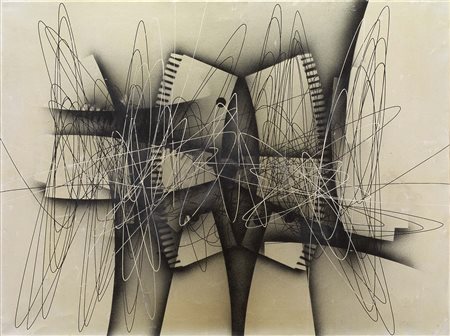 Roberto Crippa Milano 1921 - Bresso (Mi) 1972 Spirale, 1951 Olio su tela, cm....