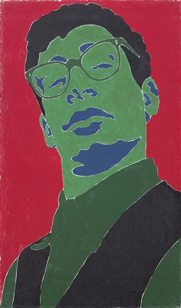 Sergio Lombardo Roma 1939 Ritratto di Mambor, 1964 Smalto su tela, cm....