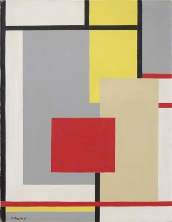 Mauro Reggiani Nonantola (Mo) 1897 - Milano 1980 Composizione, 1965 ca. Olio...
