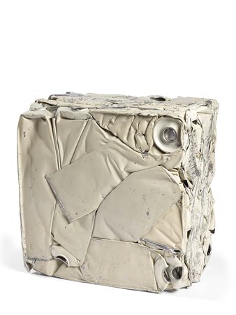 César Marsiglia 1921 - 1998 Compressione Scultura in alluminio, cm....