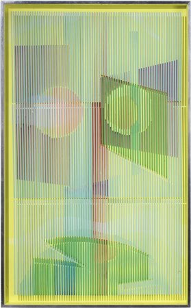 Alberto Biasi Padova 1937 Attraverso gli occhi, 1981 Acrilico su plexiglass e...