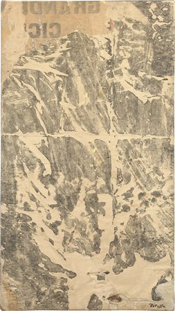 Mimmo Rotella Catanzaro 1918 - Milano 2006 Bianco e nero, fine anni Cinquanta...