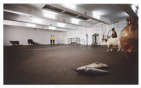 Claudio Abate Roma 1943 Gino De Domincis, lo Zodiaco, 1970 Stampa a getto...