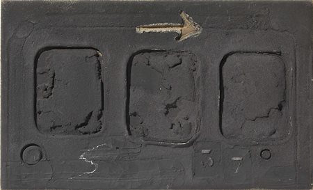 Antoni Tàpies Barcellona 1923 - 2012 Tres rectàngulos, 1981 Tecnica mista su...