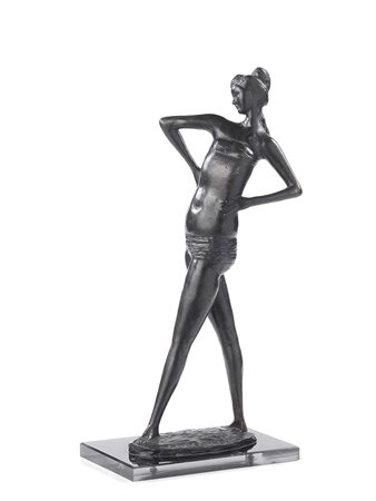 Emilio Greco Catania 1913 - Roma 1995 Ballerina, 1958 Scultura in bronzo, cm....