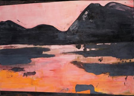 Giovanni Frangi Milano 1959 Samos, 2002 olio su tela, cm 130x180. Firmato,...