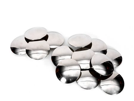 Due Lampade a dischi da parete Produzione: Reggiani, 1970 circa Dischi in...