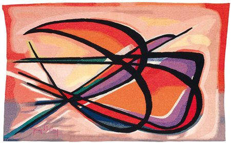 Jean Billon Arazzo Uccelli in volo Produzione: Tapisserie Aubusson, Francia,...