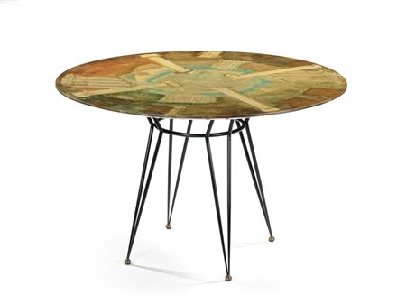 Ta volo Produzione: Cumino, 1956 Struttura in tondino di ferro, piano in...