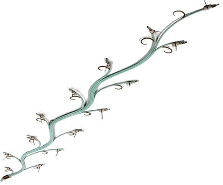 Lampada a soffitto Ramo Italia, 1950 Struttura in tondino di ferro...