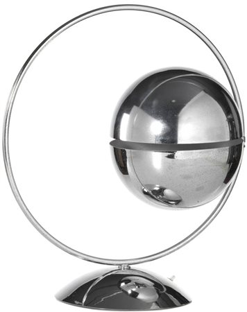 Lampada a semisfera Italia, 1970 Base, struttura e riflettore in acciaio...