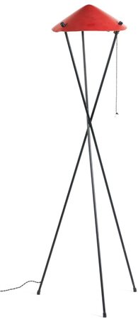 Lampada da terra Produzione: Stil Lux, 1960 Struttura in ottone, riflettore...