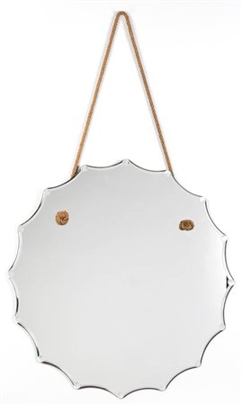 Specchio molato Italia, 1960 cm 70 diametro