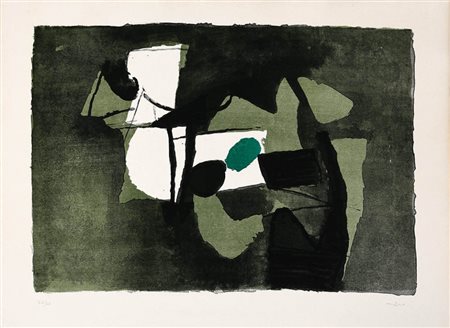 AFRO 1912 - 1976 Senza titolo Litografia, cm. 54 x 71,5 Firmato in basso a...