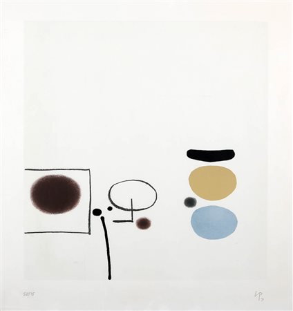 VICTOR PASMORE 1908 - 1998 " Abstract 171 ", 1971 Litografia, cm. 71,2 x 70...