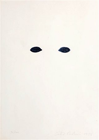 GIULIO PAOLINI 1940 " man ray ", 1976 Multiplo, collage su carta, cm. 50 x 36...